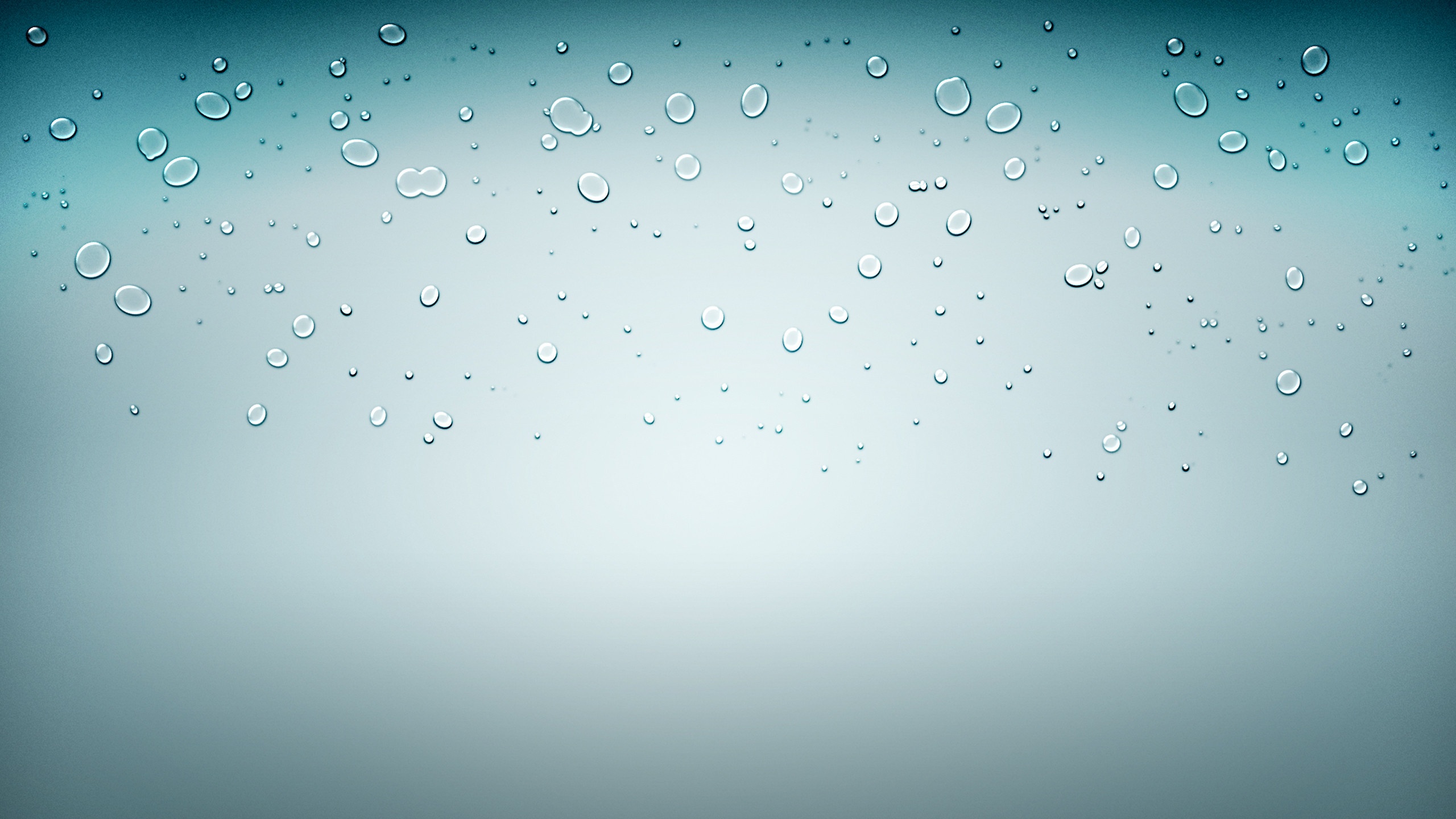 iOS Water Drops Wallpaper for the Desktop 2560x1440
