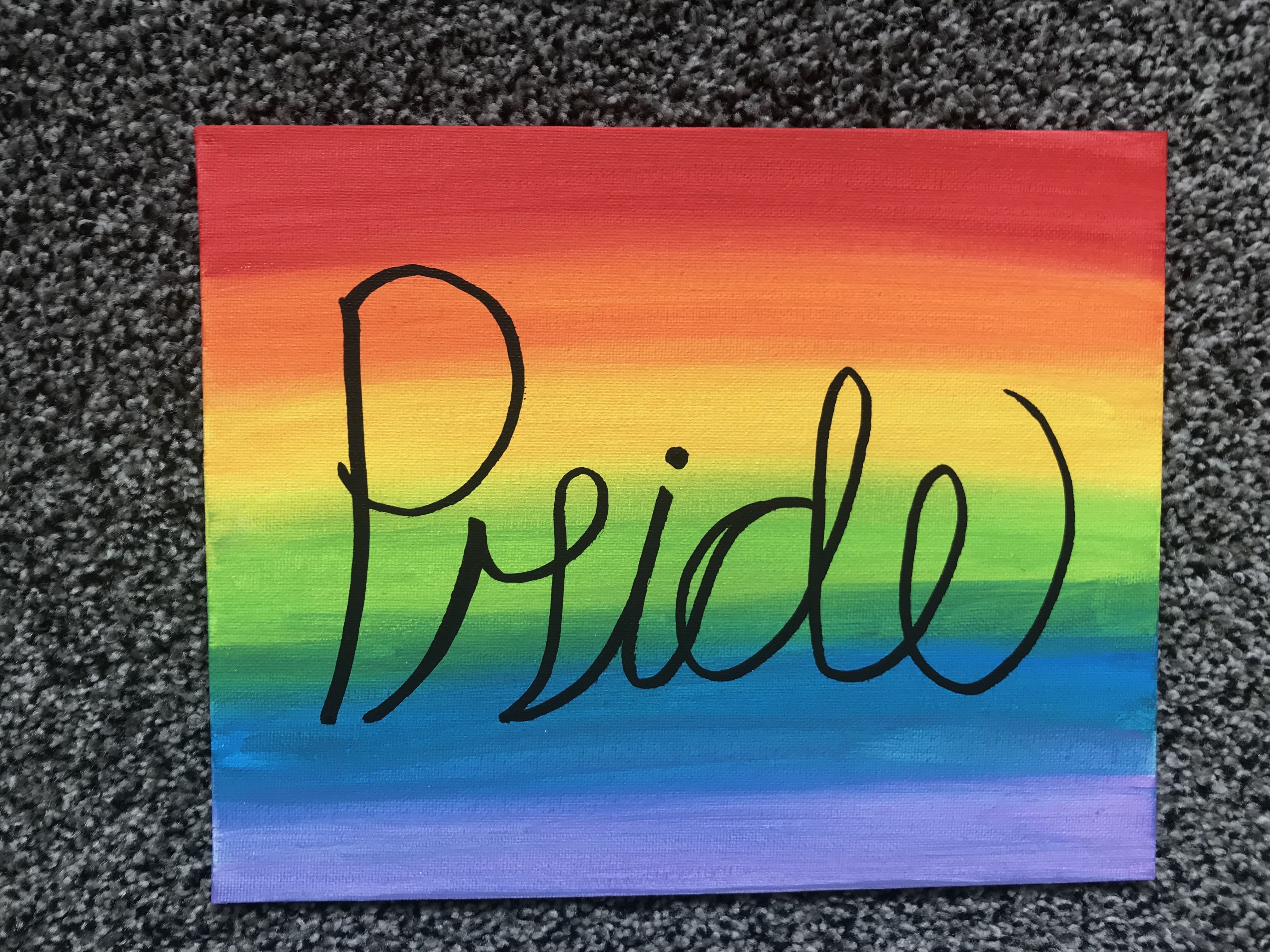 Hombre Pride Flag Background S Painting With Image