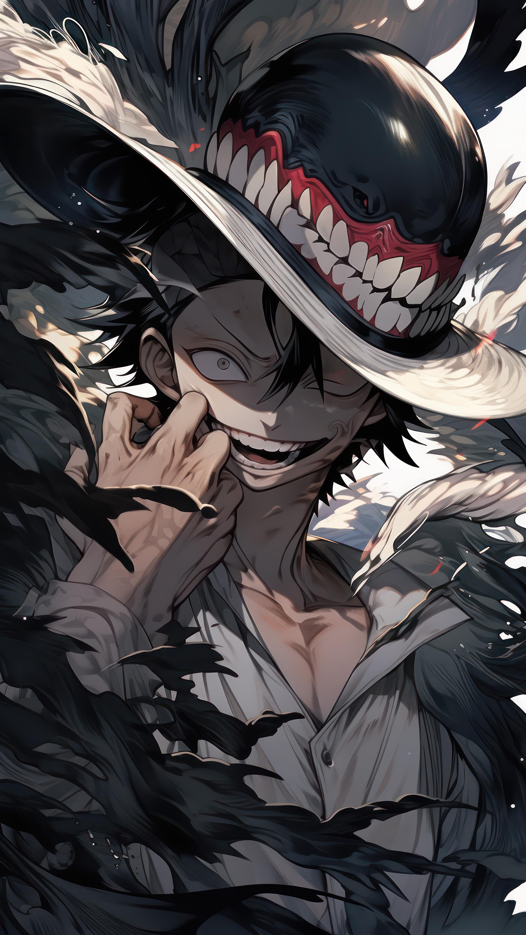 Luffy One Piece Venom Symbiote 4k Wallpaper iPhone HD Phone 4701l