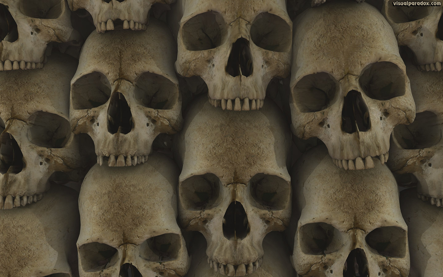 Catabes Crypt Gothic Skulls Bones 3d Wallpaper Widescreen