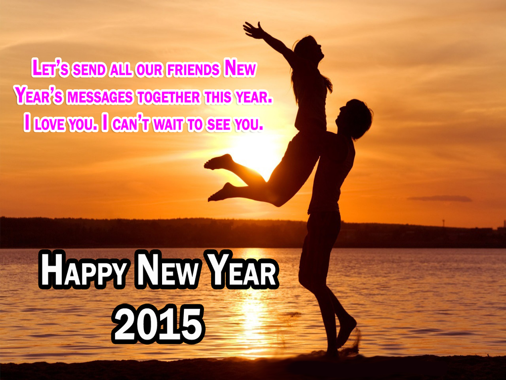 Happy New Year Couple Wallpaper Png Format HD