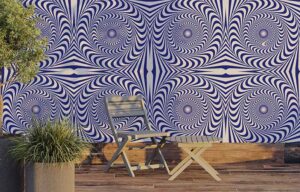 Hypnotic Perpetual Rotation Wallpaper Mural