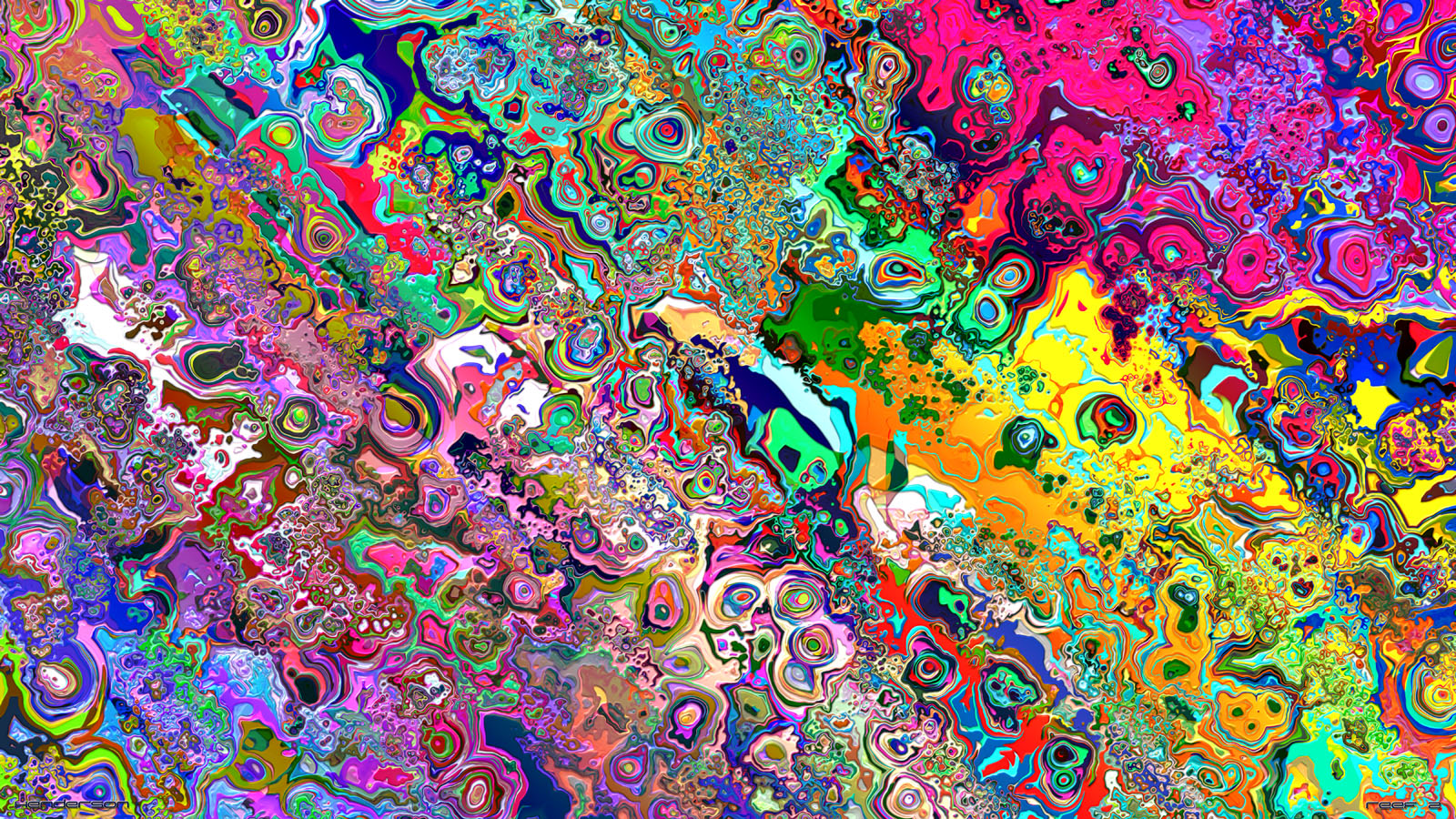 Psychedelic Puter Wallpaper Desktop Background Id