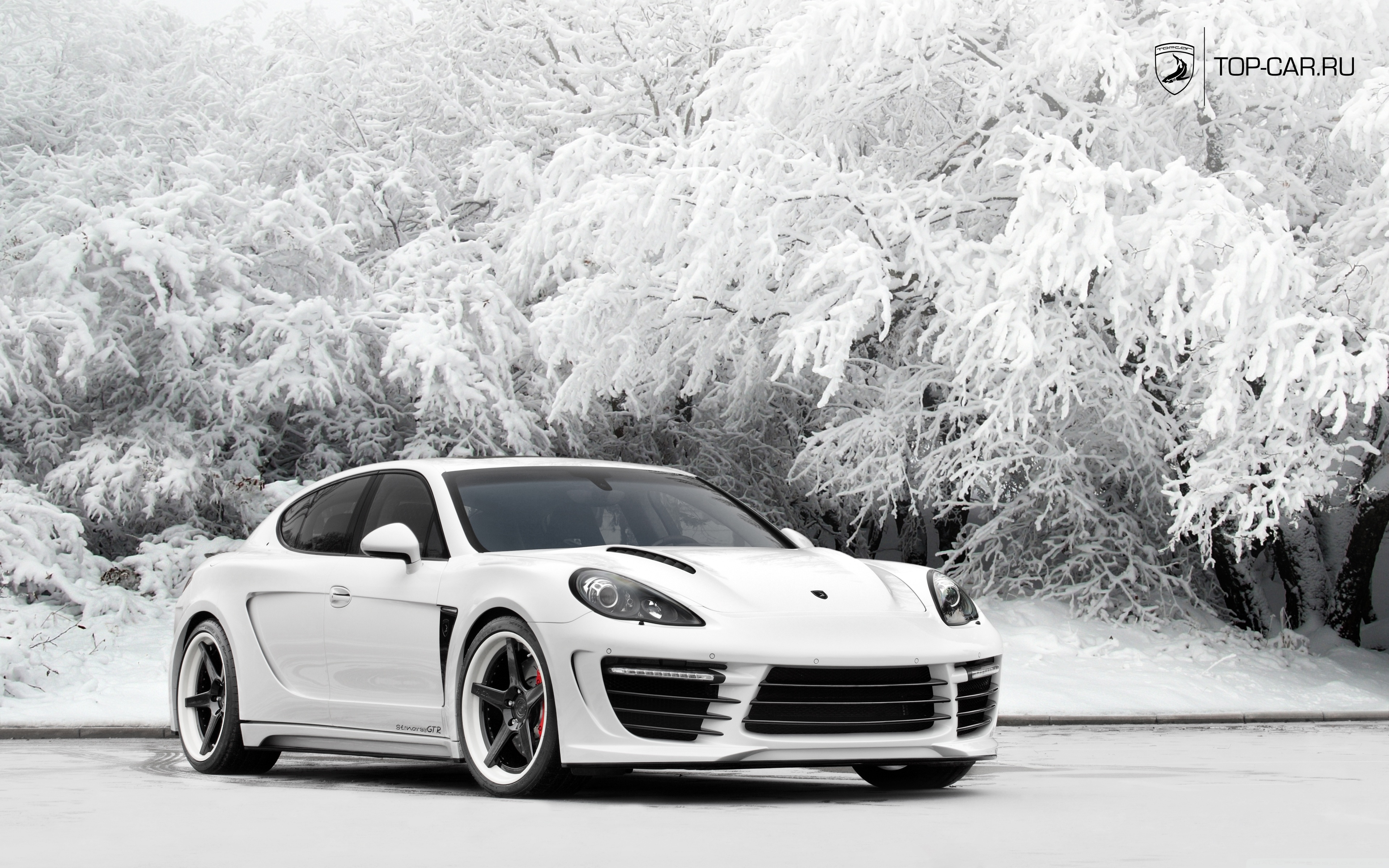 Porsche Panamera White HD Desktop Wallpaper 4k