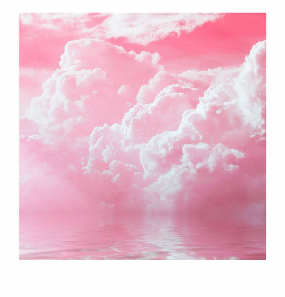 Cloud With Pink Aesthetic Laptop Wallpaper
