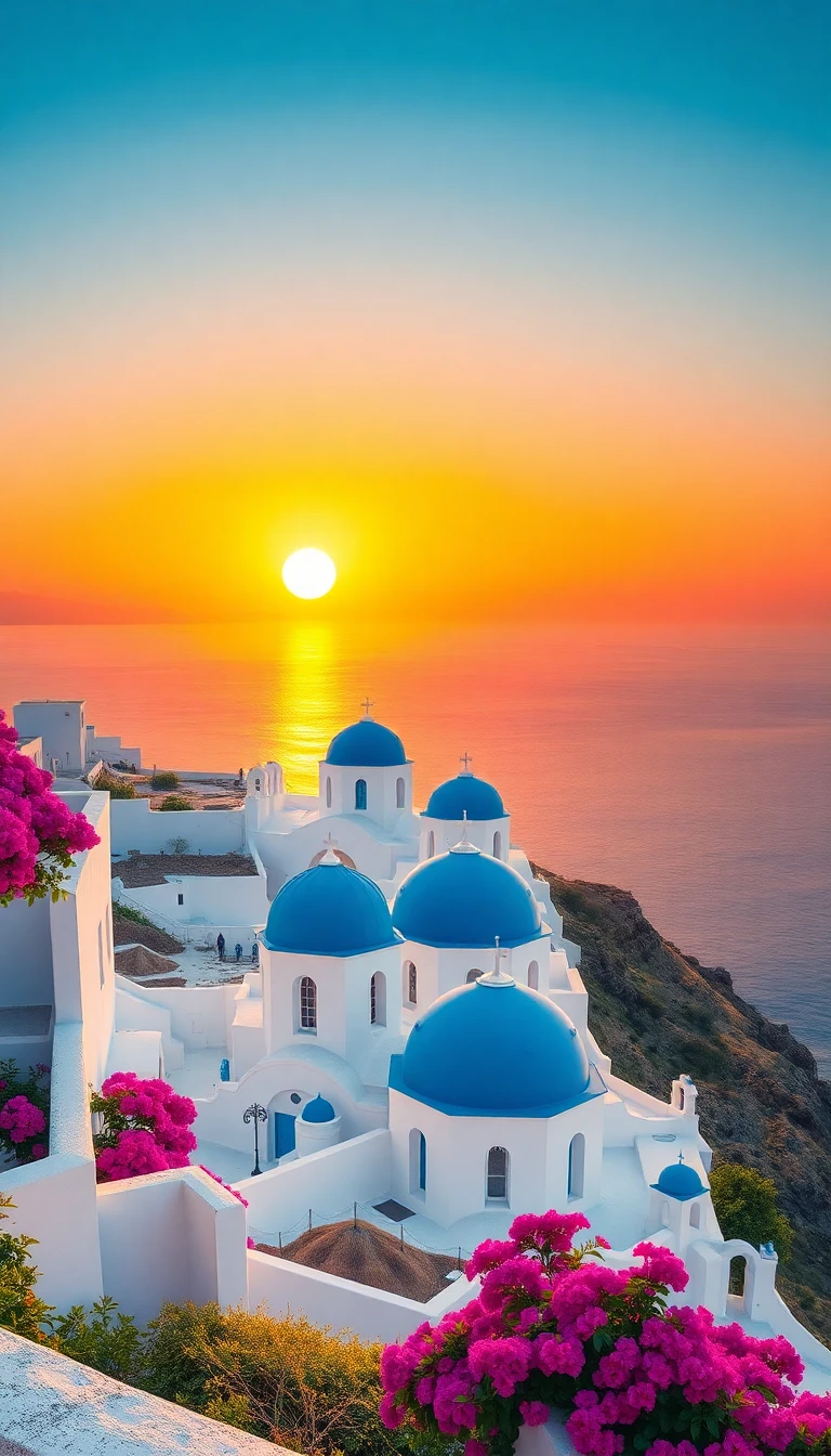 Santorini Landscape Wallpaper