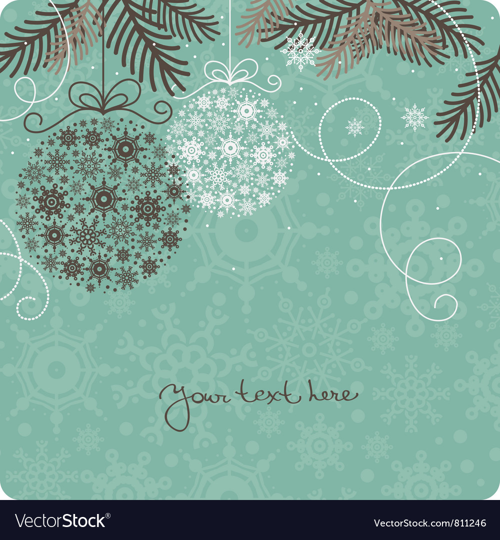 Retro Christmas Background Royalty Vector Image