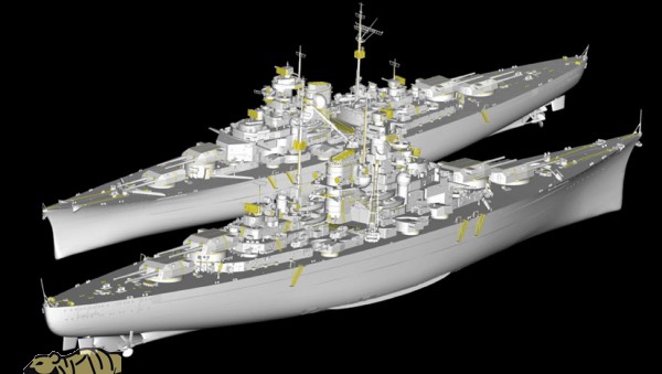 Trumpeter Deutsches Schlachtschiff Bismarck   1200 TRU03702   Axels