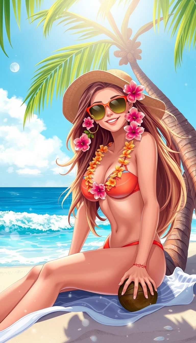 Coconut Girl Wallpaper