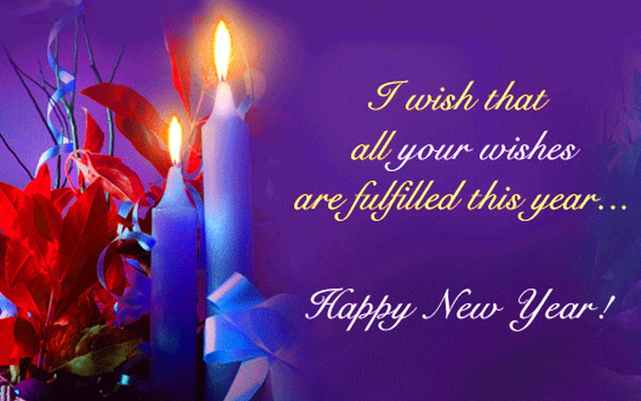New Year Greetings Message Wallpaper