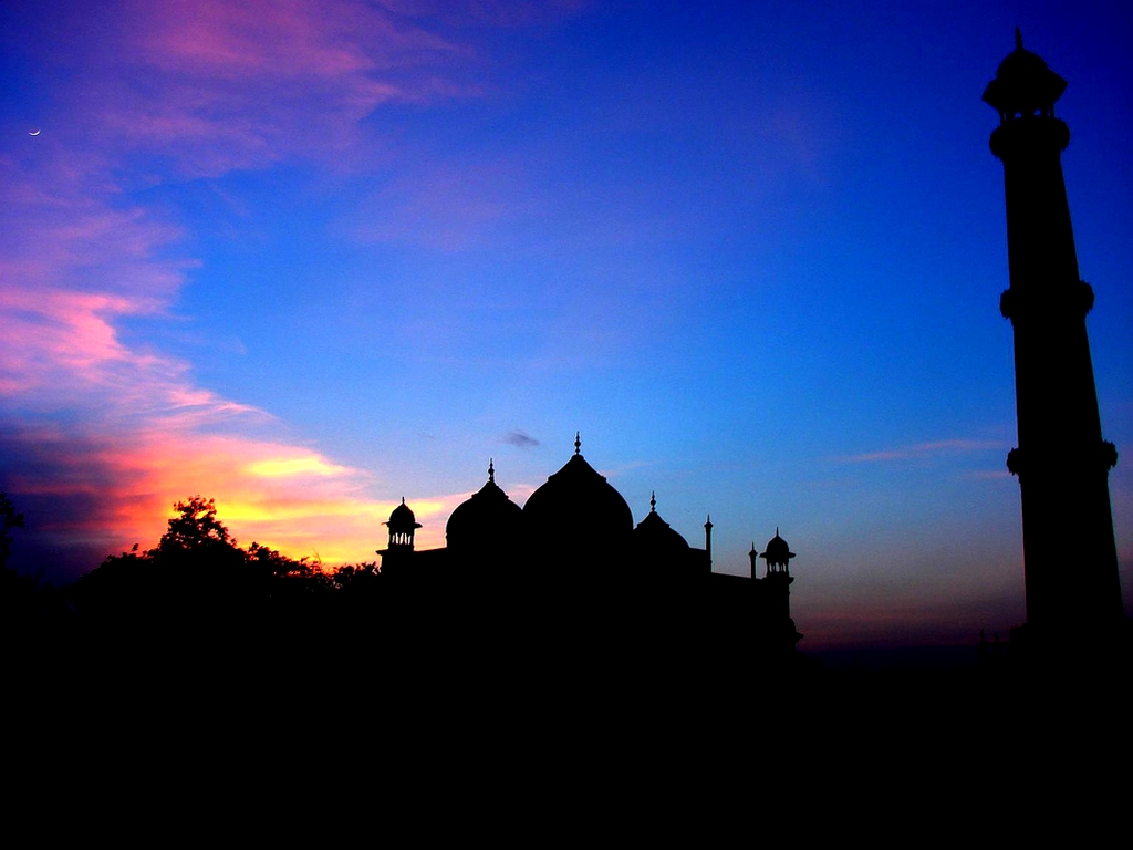 Islamic Mosque Wallpaper HD In Sunset All