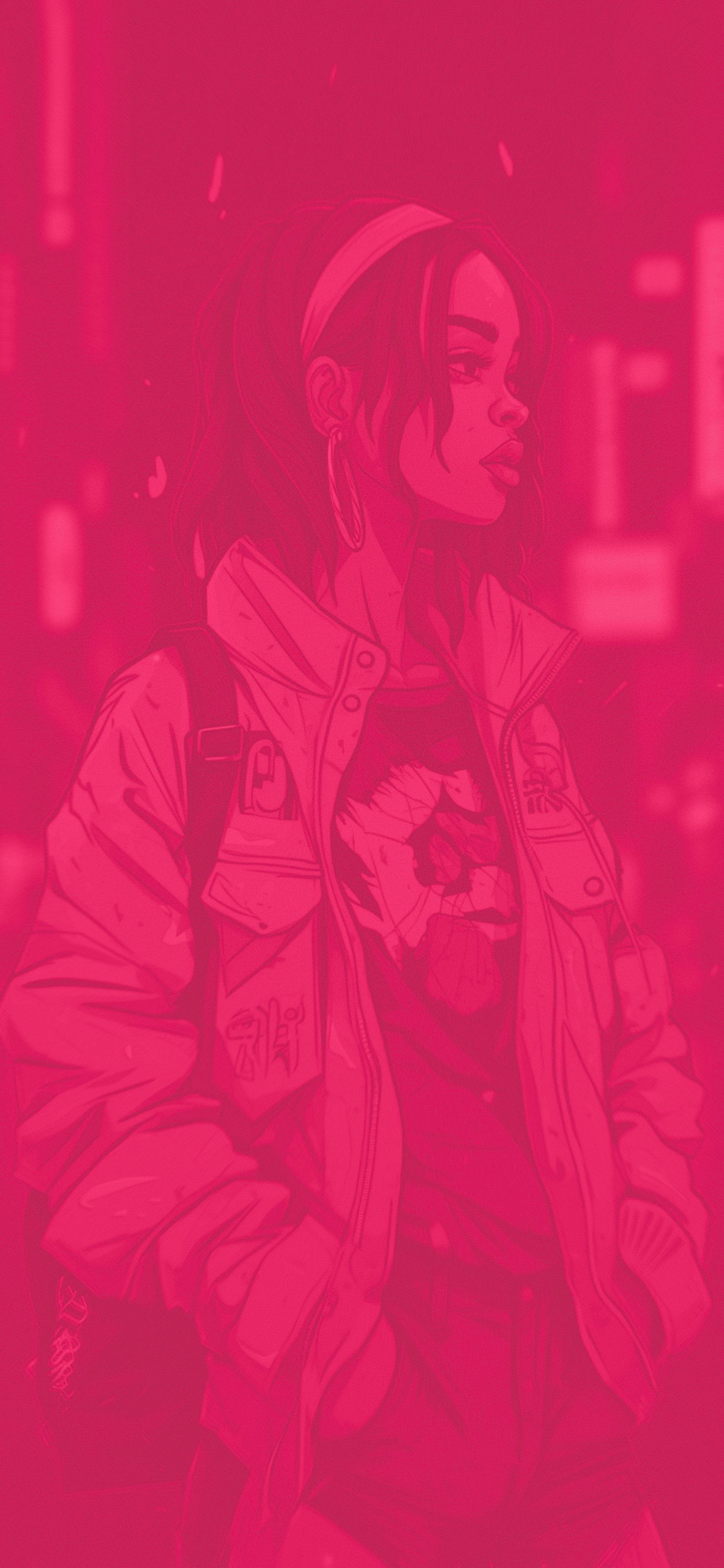 Baddie Girl Pink Wallpaper