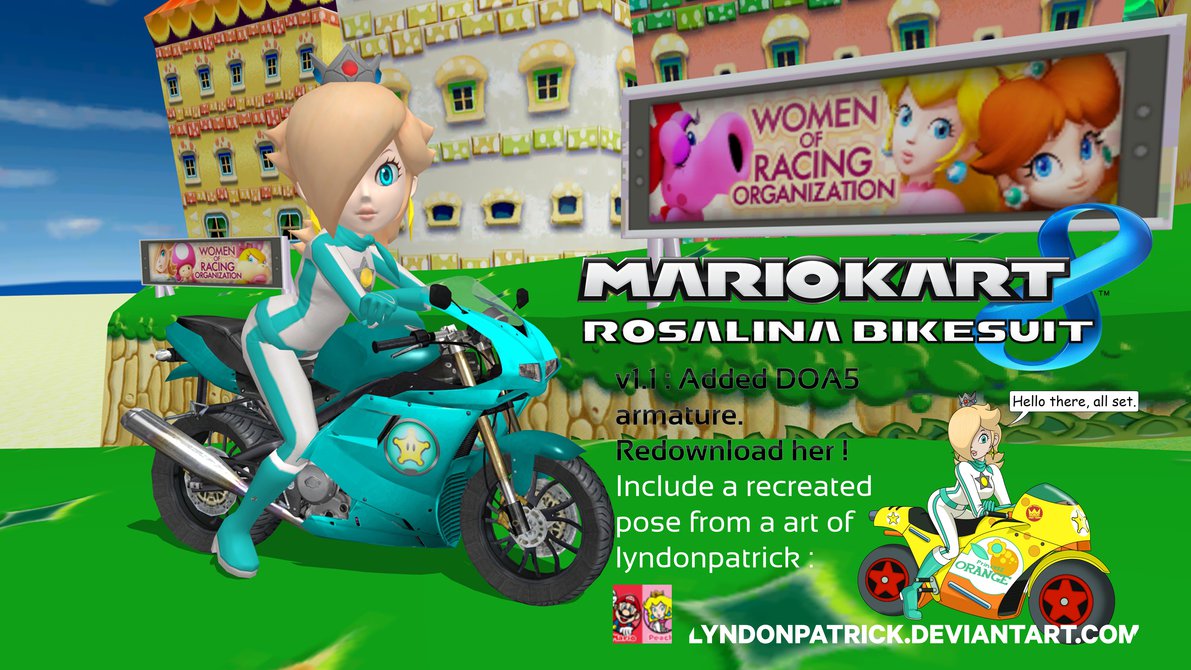 rosalina mario kart motorcycle