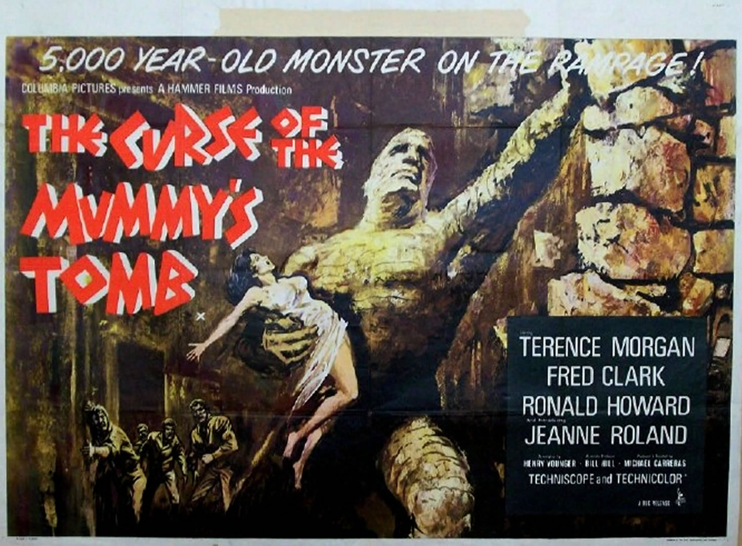Mummys Tomb Landscape Hammer Horror B Movie Posters Wallpaper Image