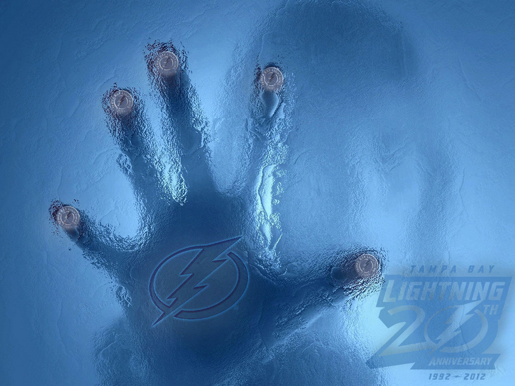 Tampa Bay Lightning Frost Wall Wallpaper by Realyze