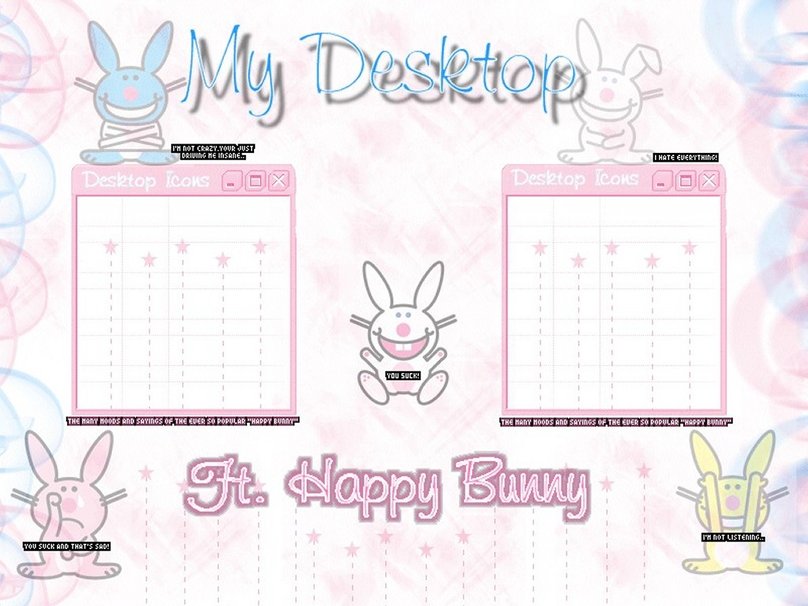 Happy Bunny Wallpaper For Puter My Desktop
