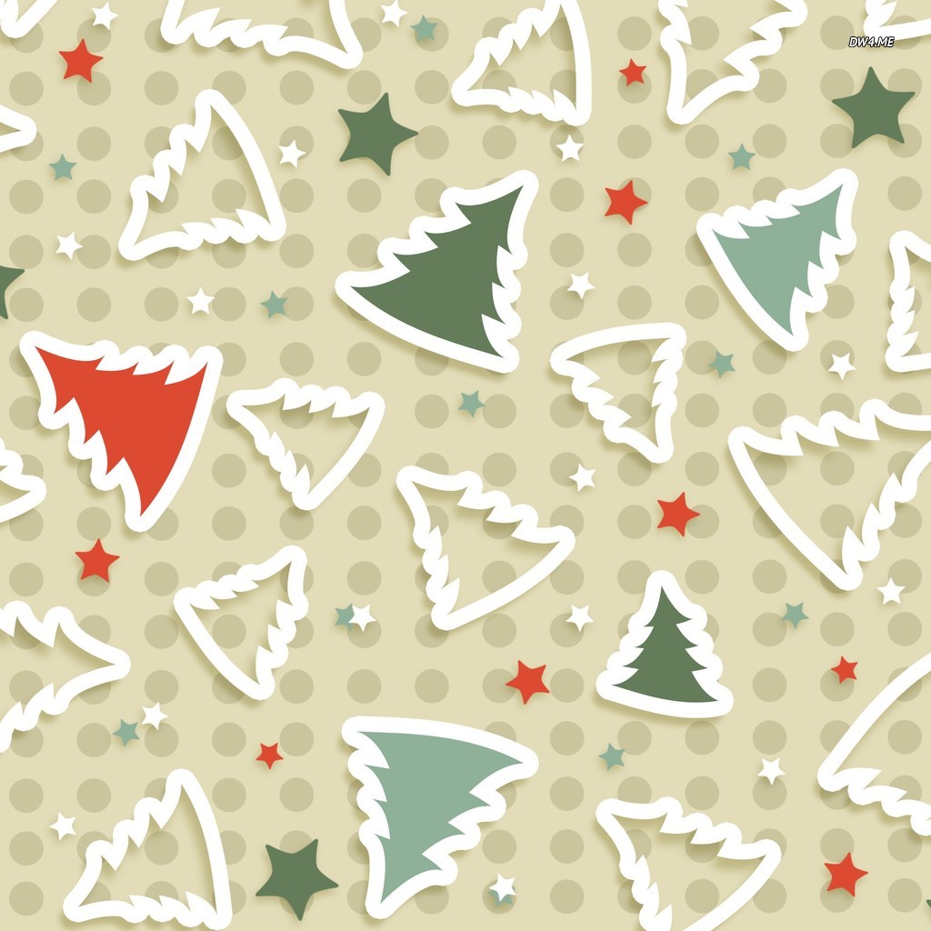 Christmas tree pattern wallpaper   Holiday wallpapers   1998 1024x1024