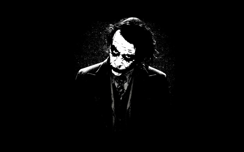 Batman Dark Knight The Joker Serious Heath Ledger Wallpaper
