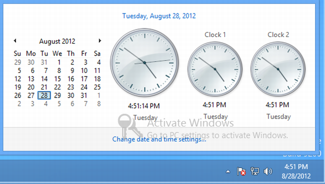Desktop Mode Click On The Taskbar Clock To And Change Time