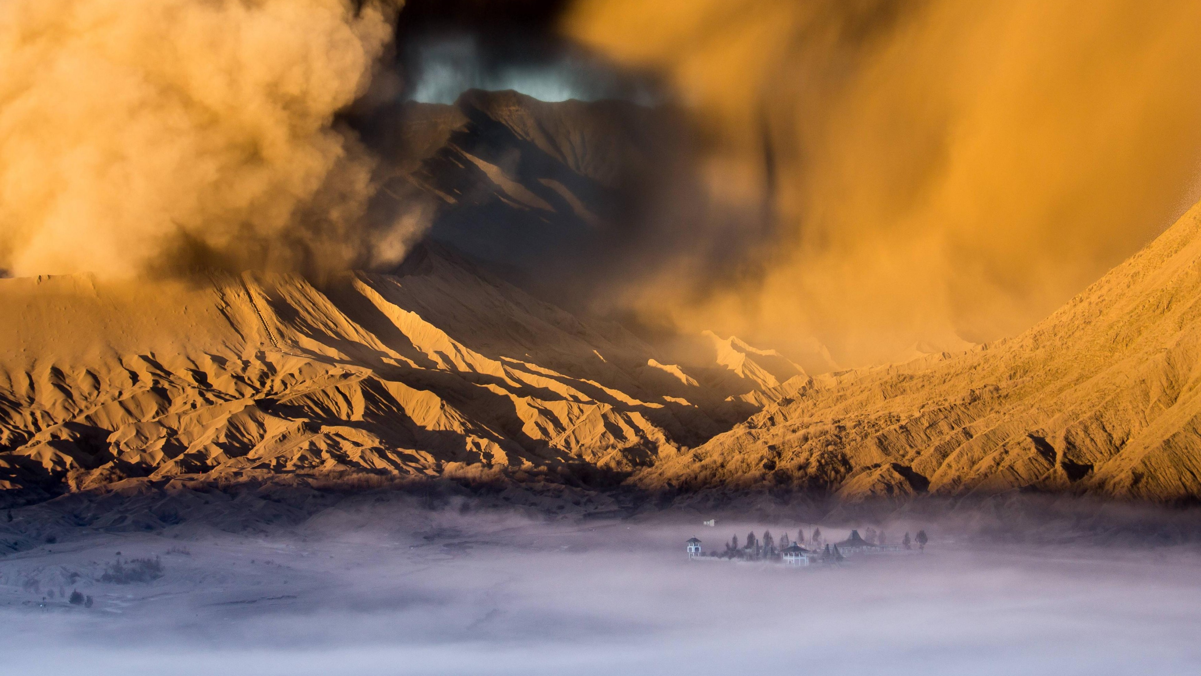 Wallpaper Sandstorm 4k HD City Valley Clouds