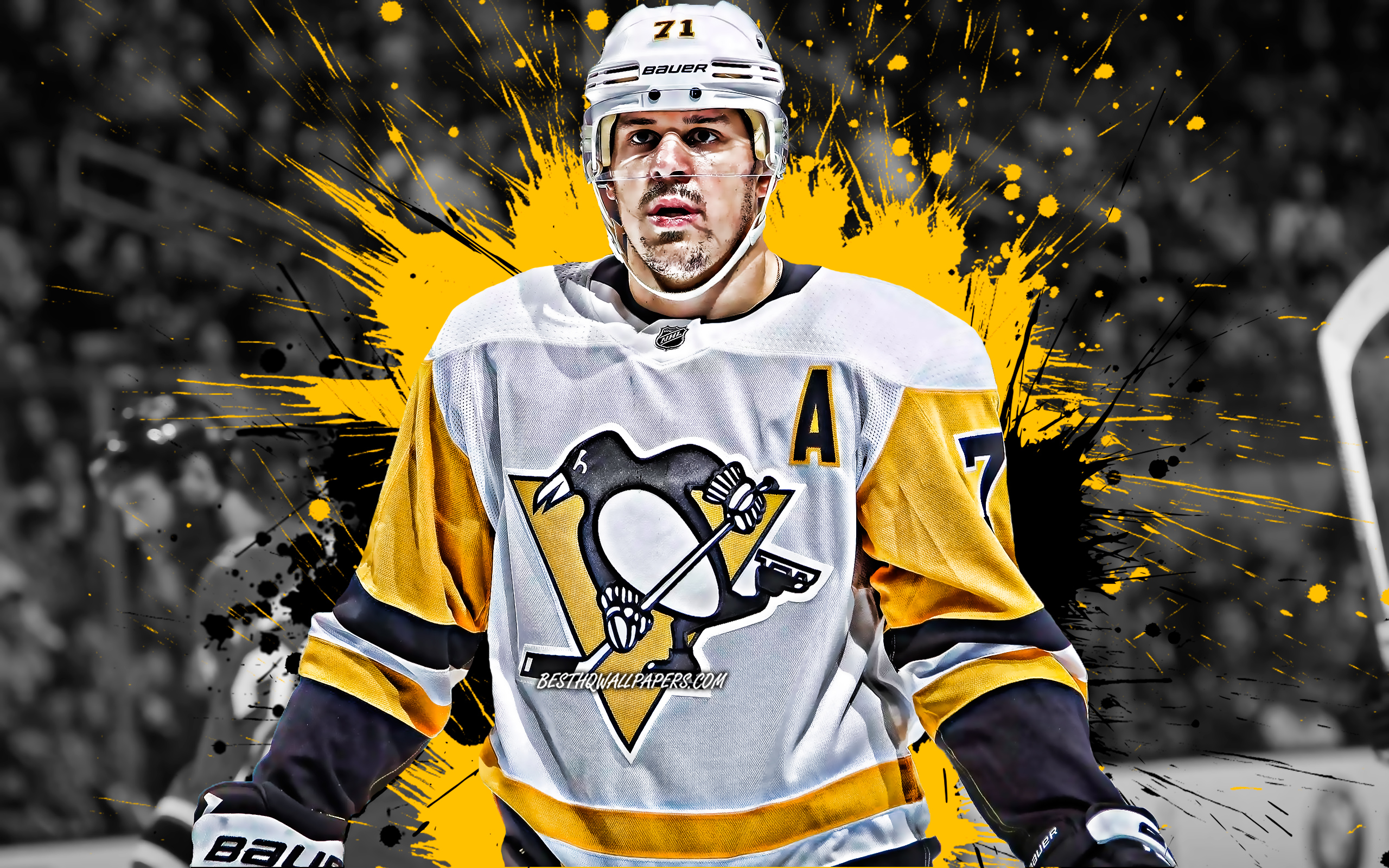 Wallpaper Evgeni Malkin Russian Hockey Player