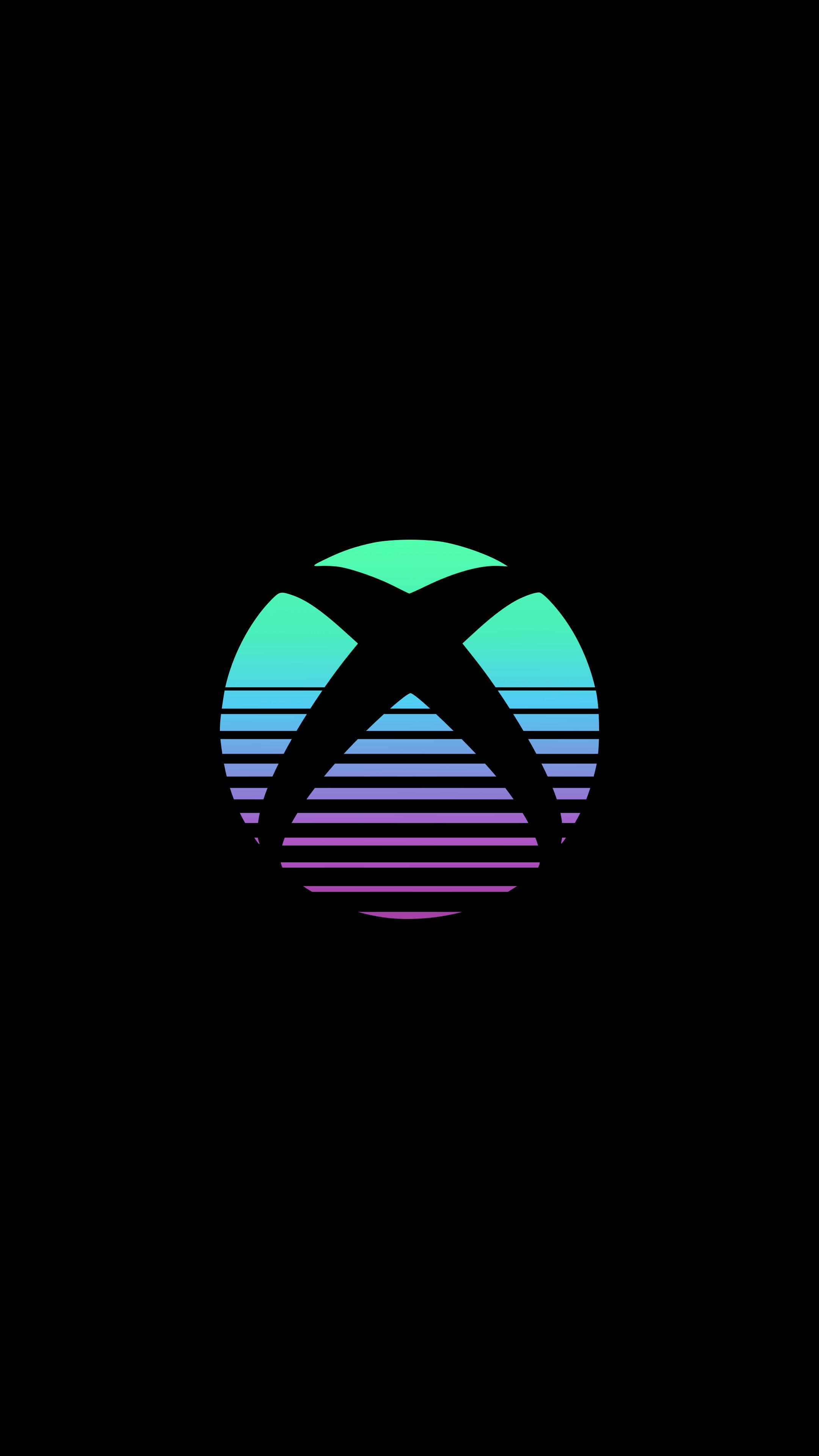 Xbox Logo Black Background Wallpaper iPhone Phone 4K 6710e