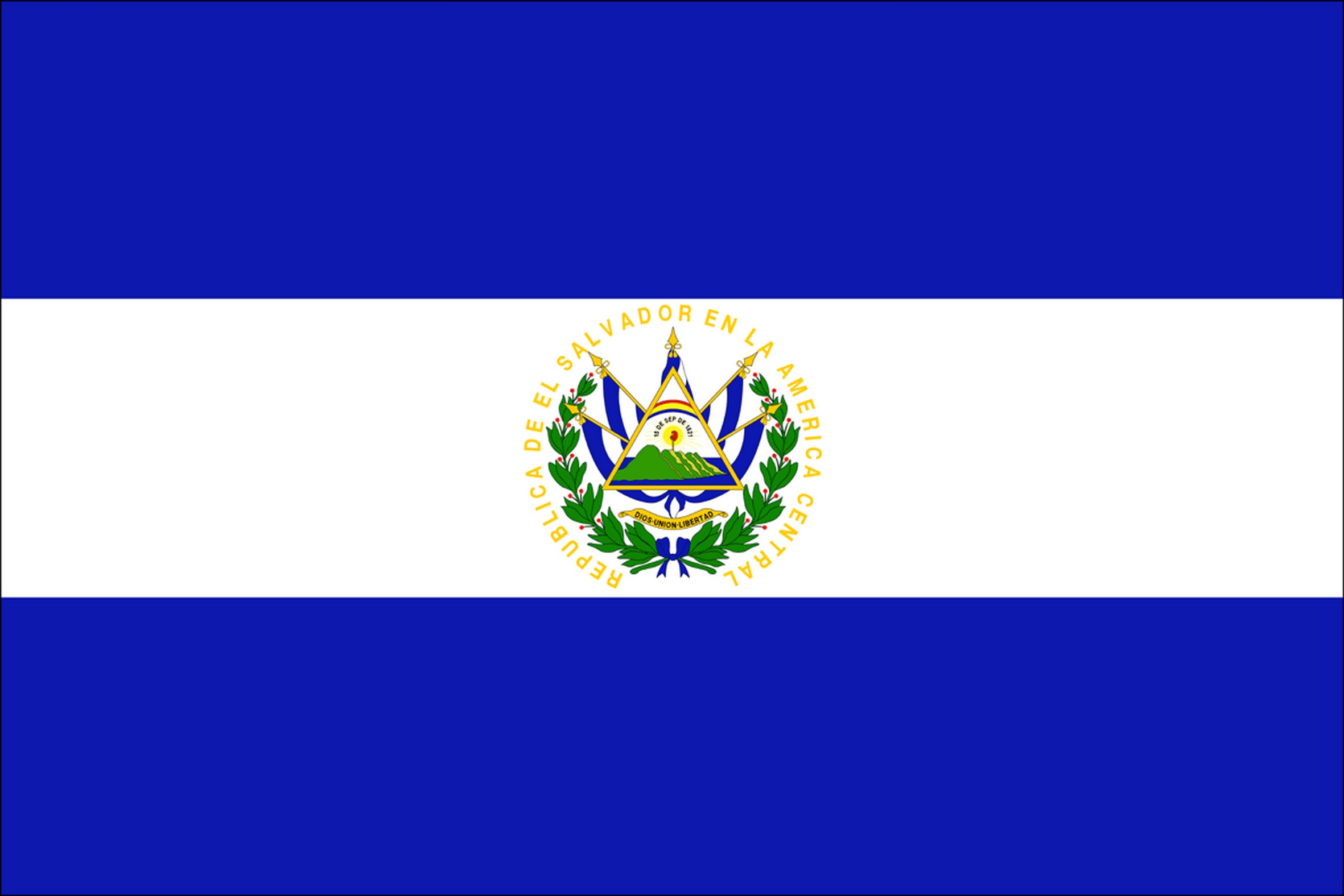 El Salvador Flag Postcard Wallpaper