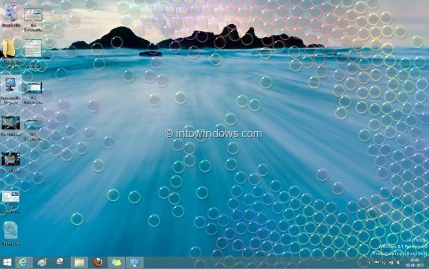 Set Screensaver as desktop background in Windows Picture66