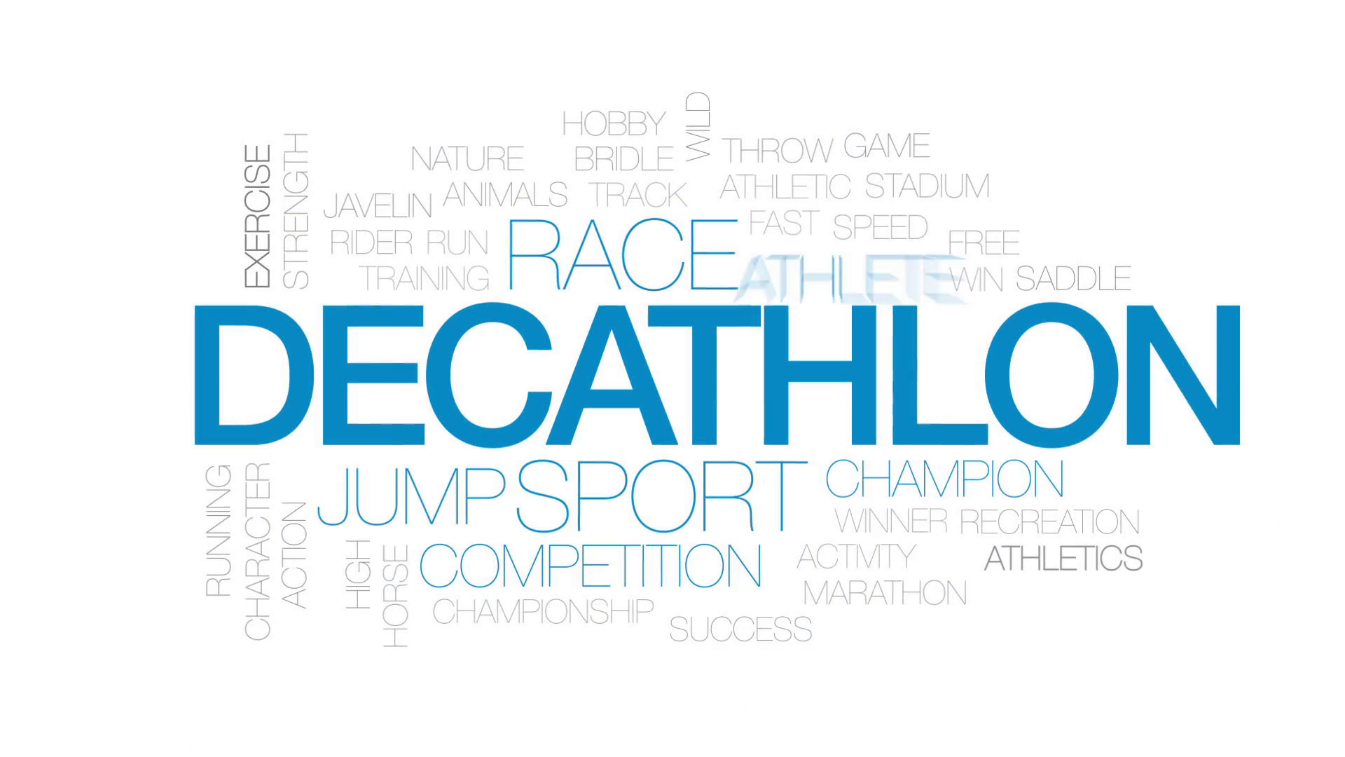Decathlon Animated Word Cloud Text Design Animation Kiic