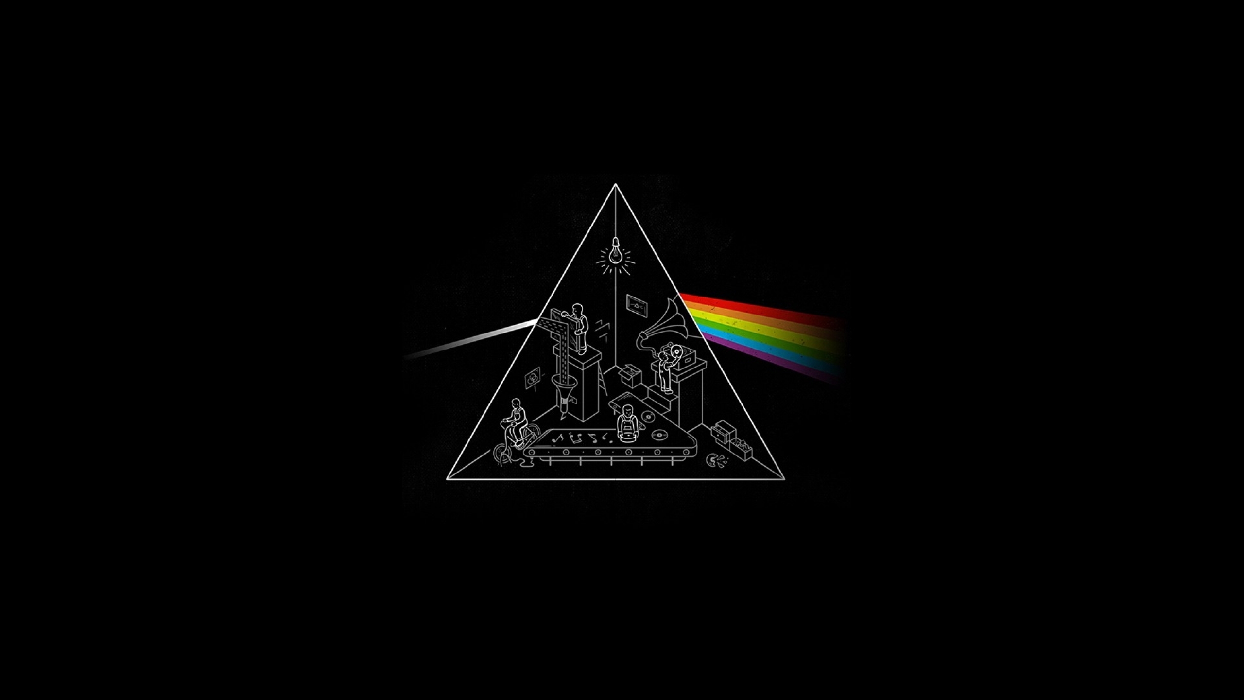 Minimalistic Pink Floyd Wallpaper Art HD