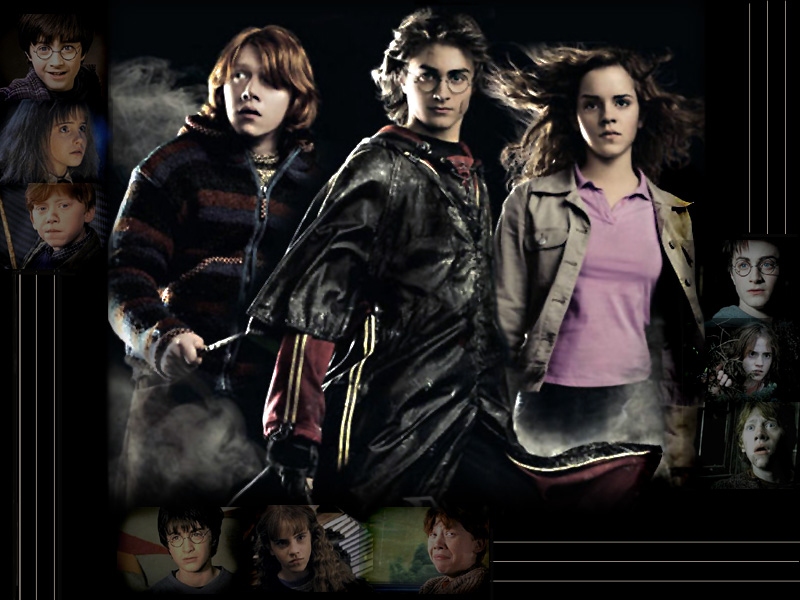 Trio Harry Ron And Hermione Wallpaper Fanclubs