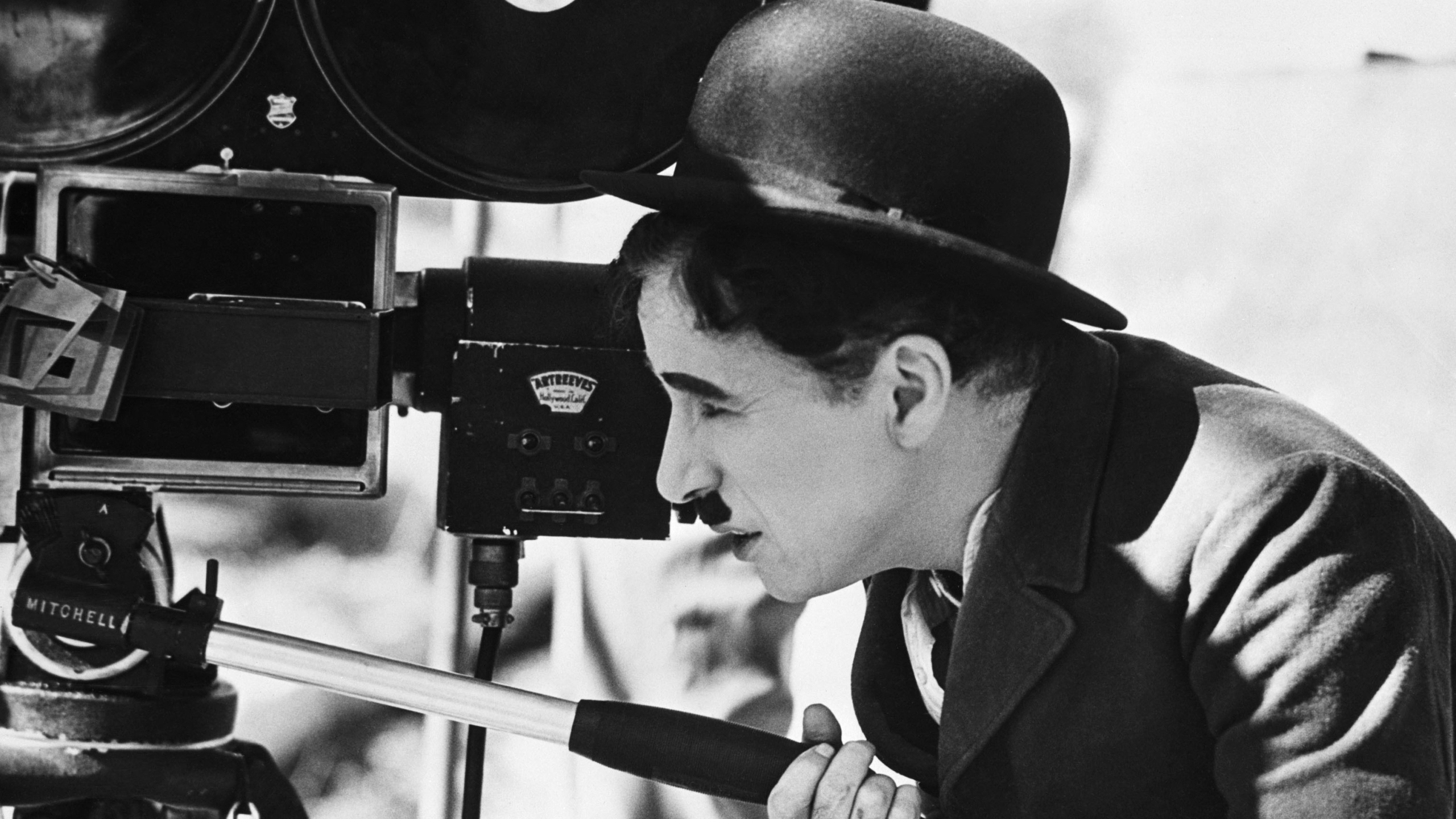Charlie Chaplin Camera Bowler Hat 1440p Resolution