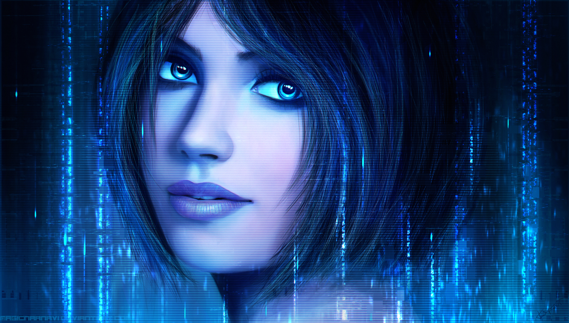 Cortana By Magicnaanavi Customization Wallpaper HDtv Widescreen