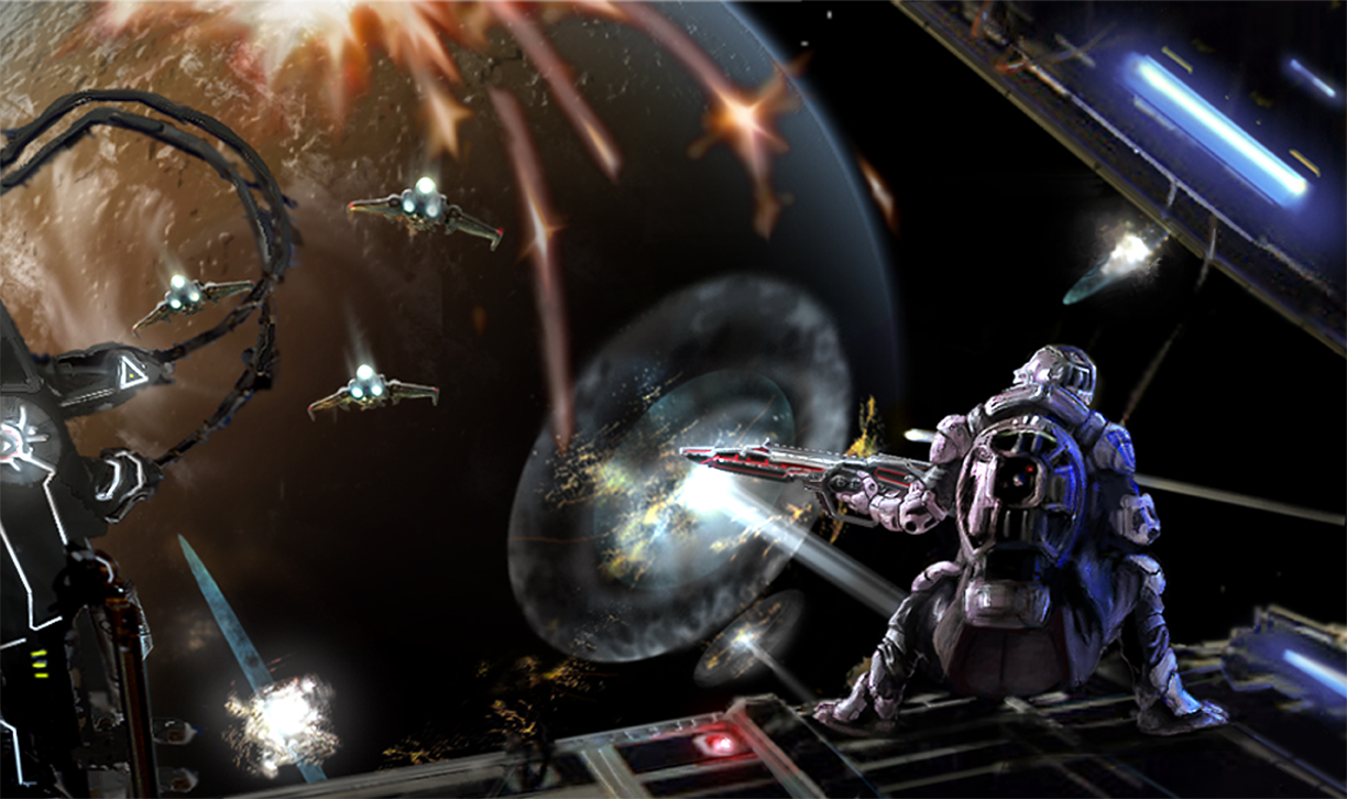 Halo Space Battle Wallpaper On