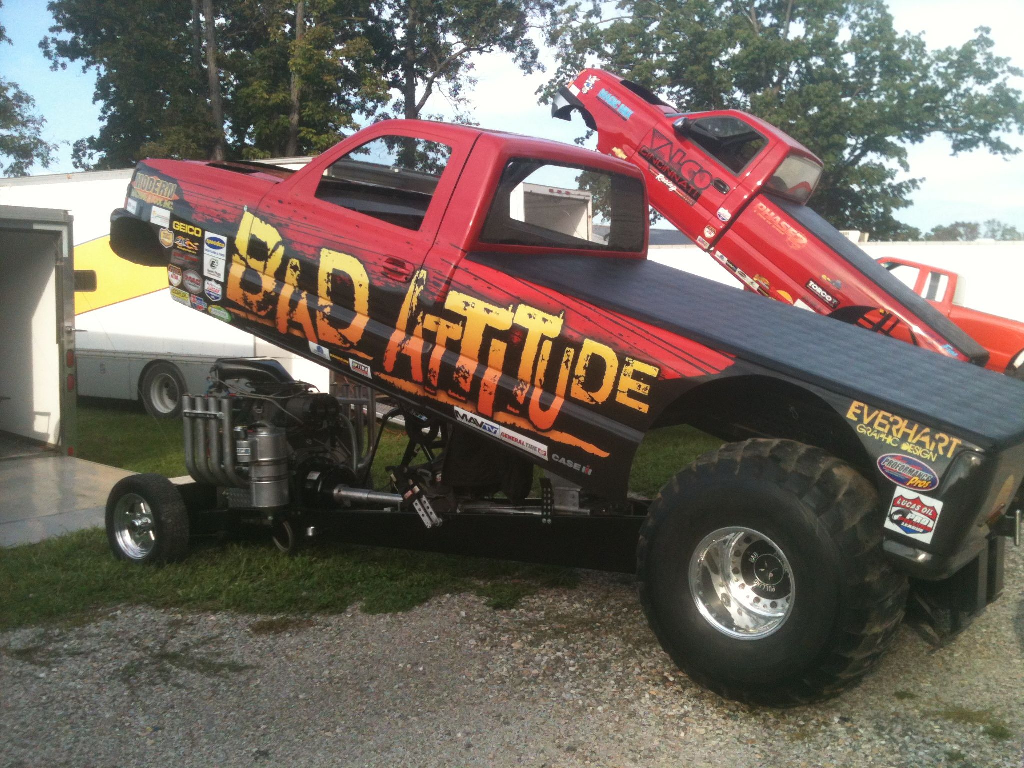 Bad Attitude Super Modified Wheel Drive Pulling Truck
