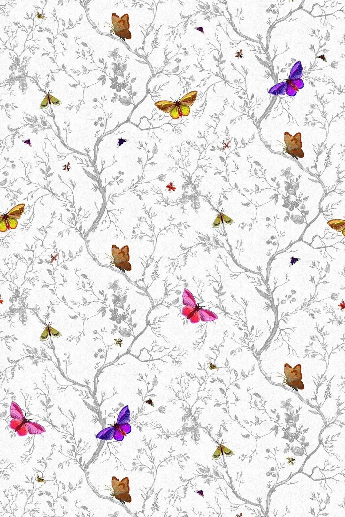 Whimsical Wallpaper For Kids Rooms Butterfly