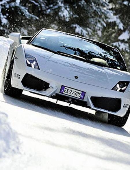Lamborghini In The Snow Wallpaper For Amazon Kindle Fire