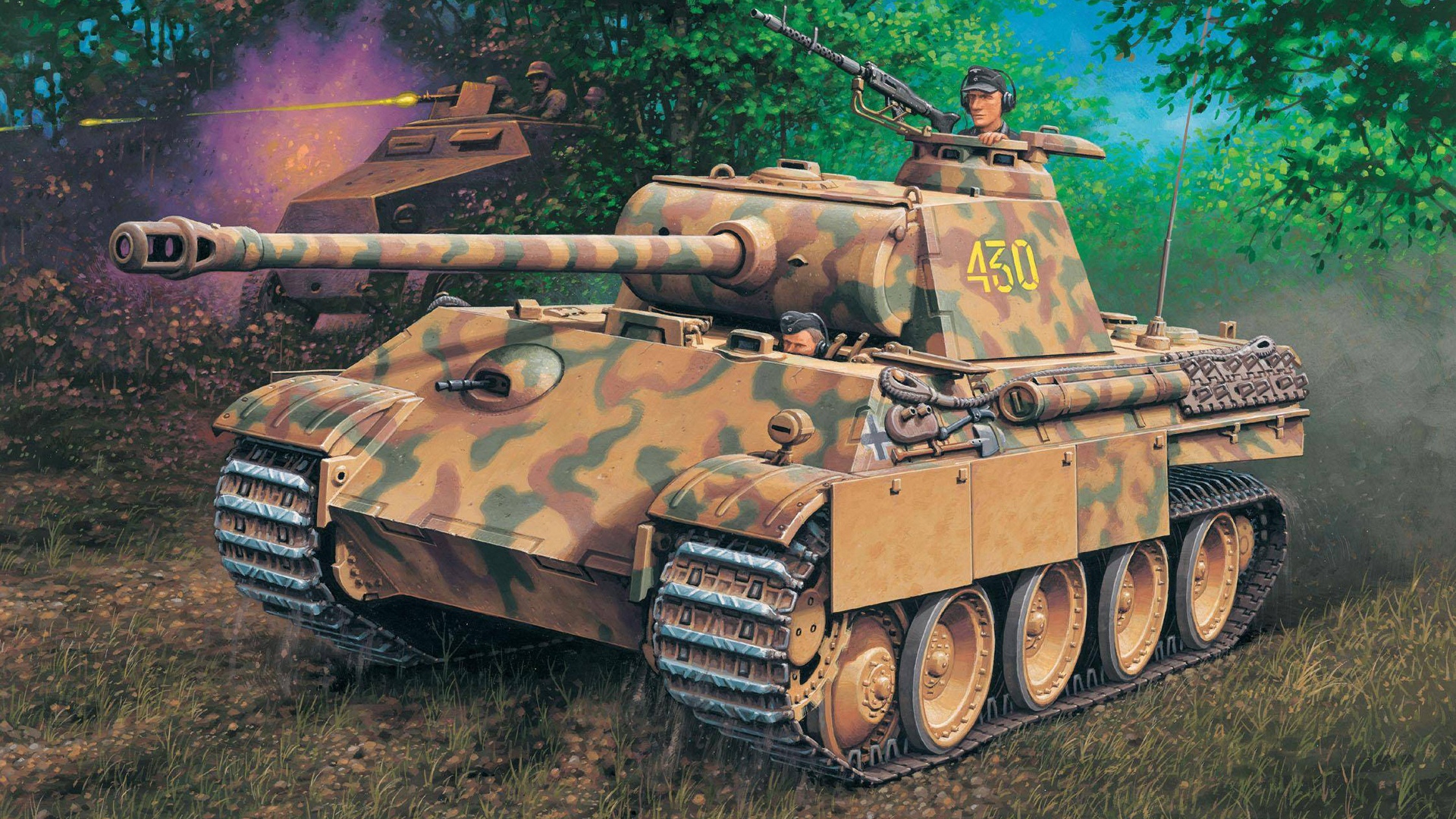 Wallpaper panther tank panzerkampfwagen v panther pzkpfw v