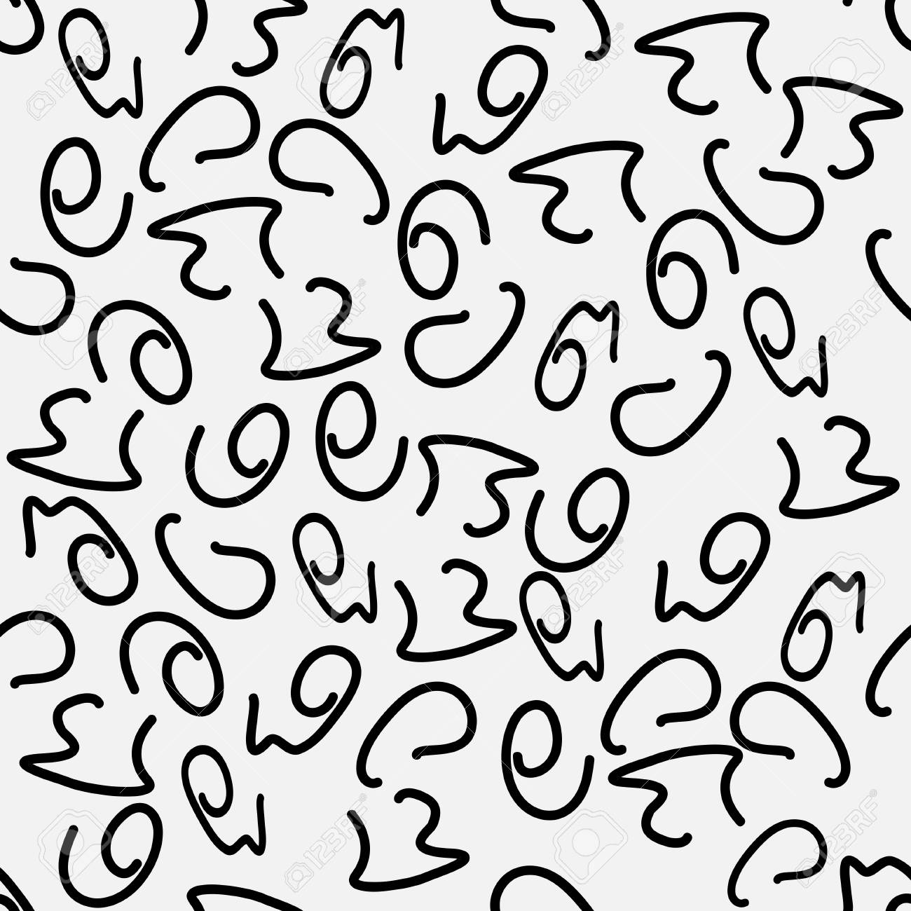 Free download Squiggle confetti background design Vector Image 2006072