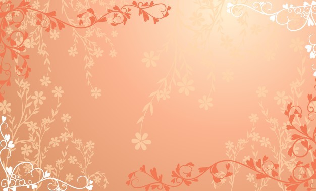 Red Floral Wedding Background Vector Titanui