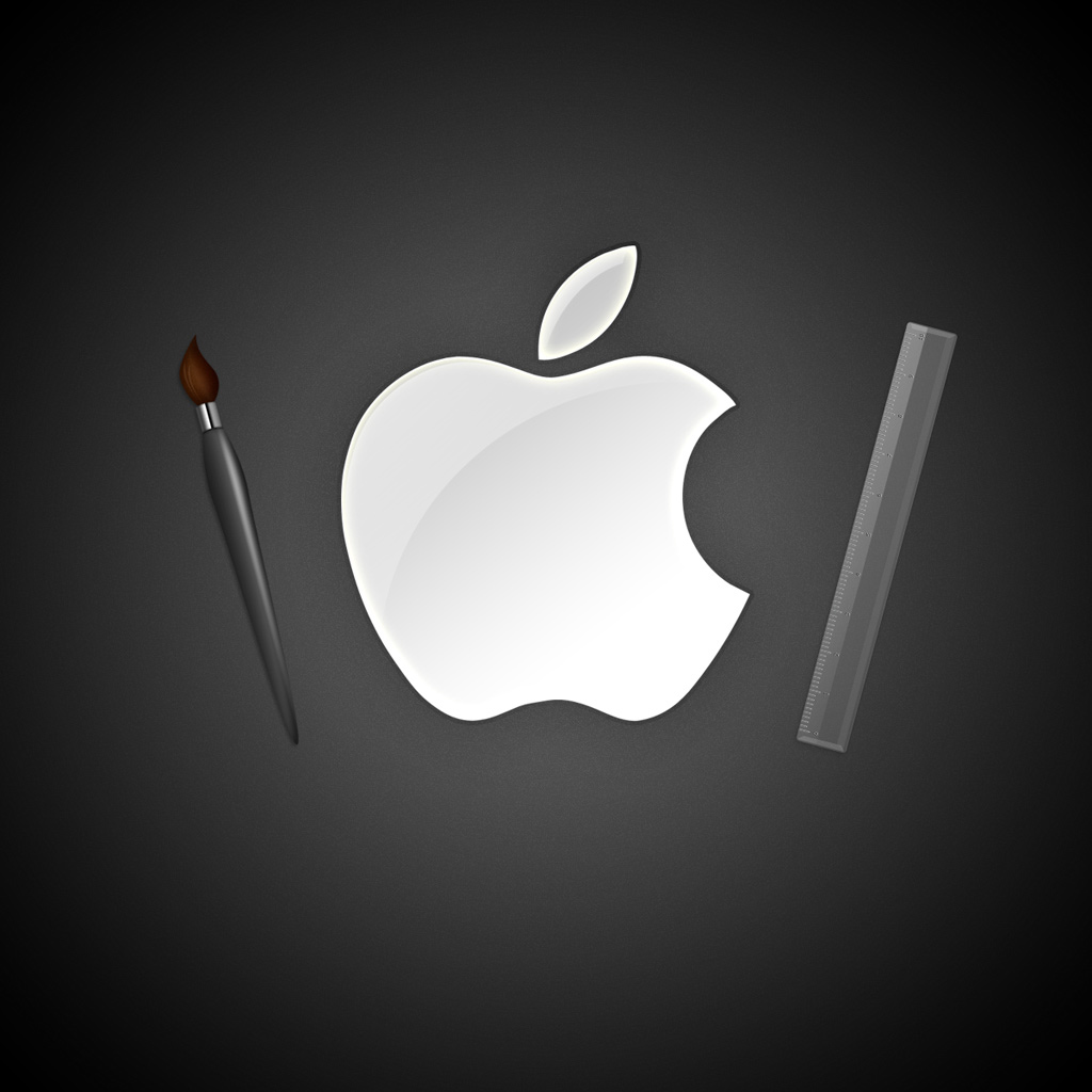 iPad Wallpaper High Resolution Apple Logo