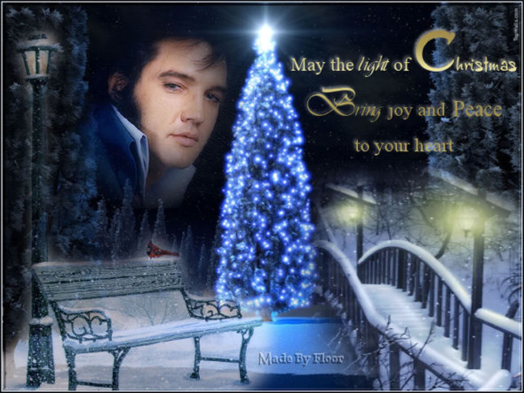 Elvis A Lighted Candle Topic Christmas Wallpaper