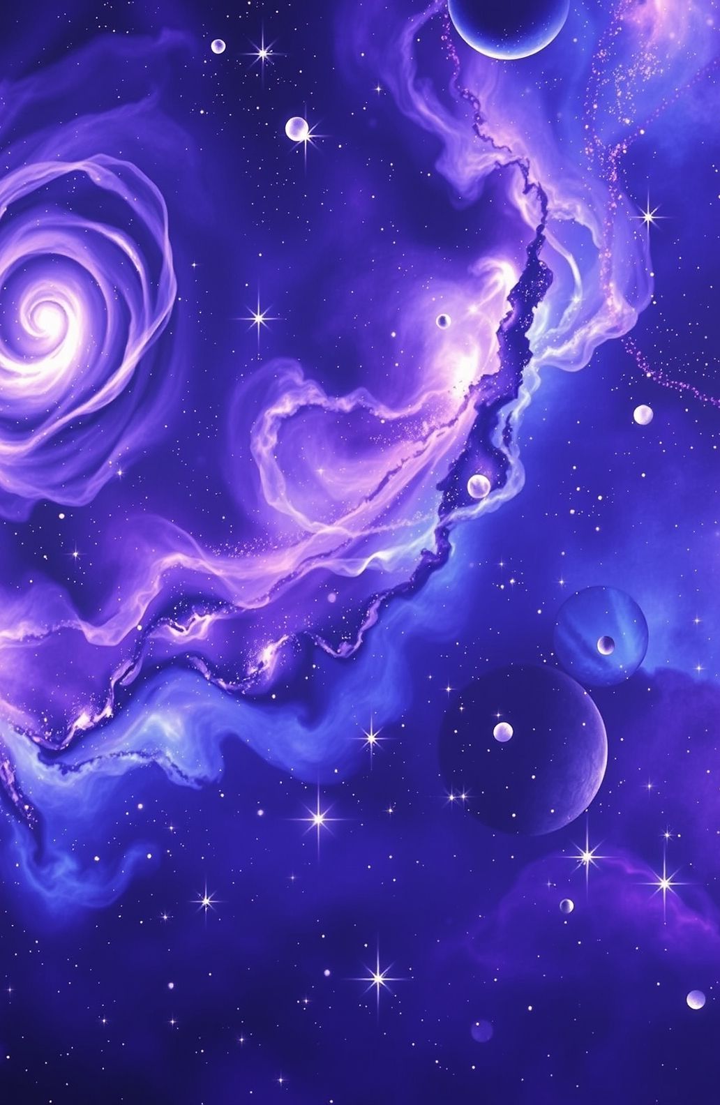 Purple And Blue Galaxy Wallpaper
