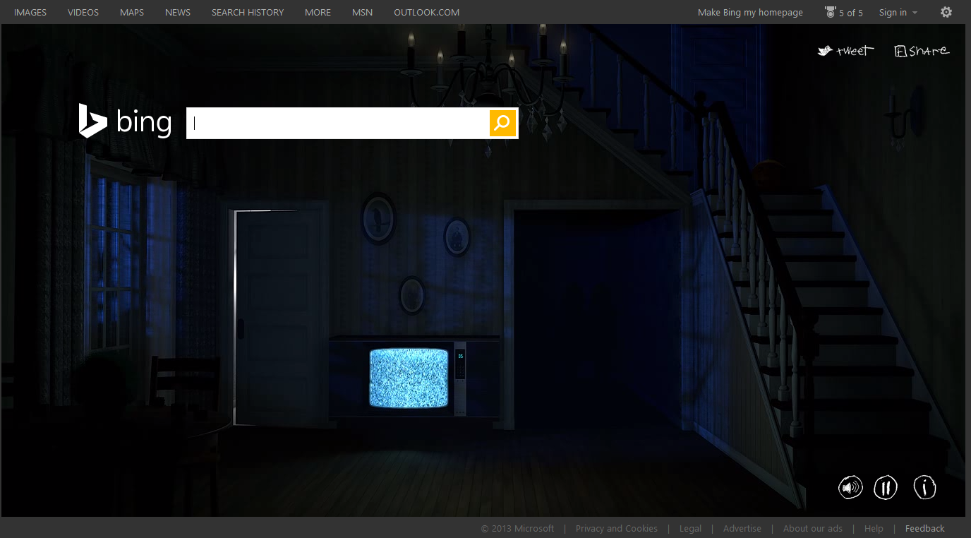 Microsoft Rolls Out Halloween Bing Home With Hidden Horror Movies