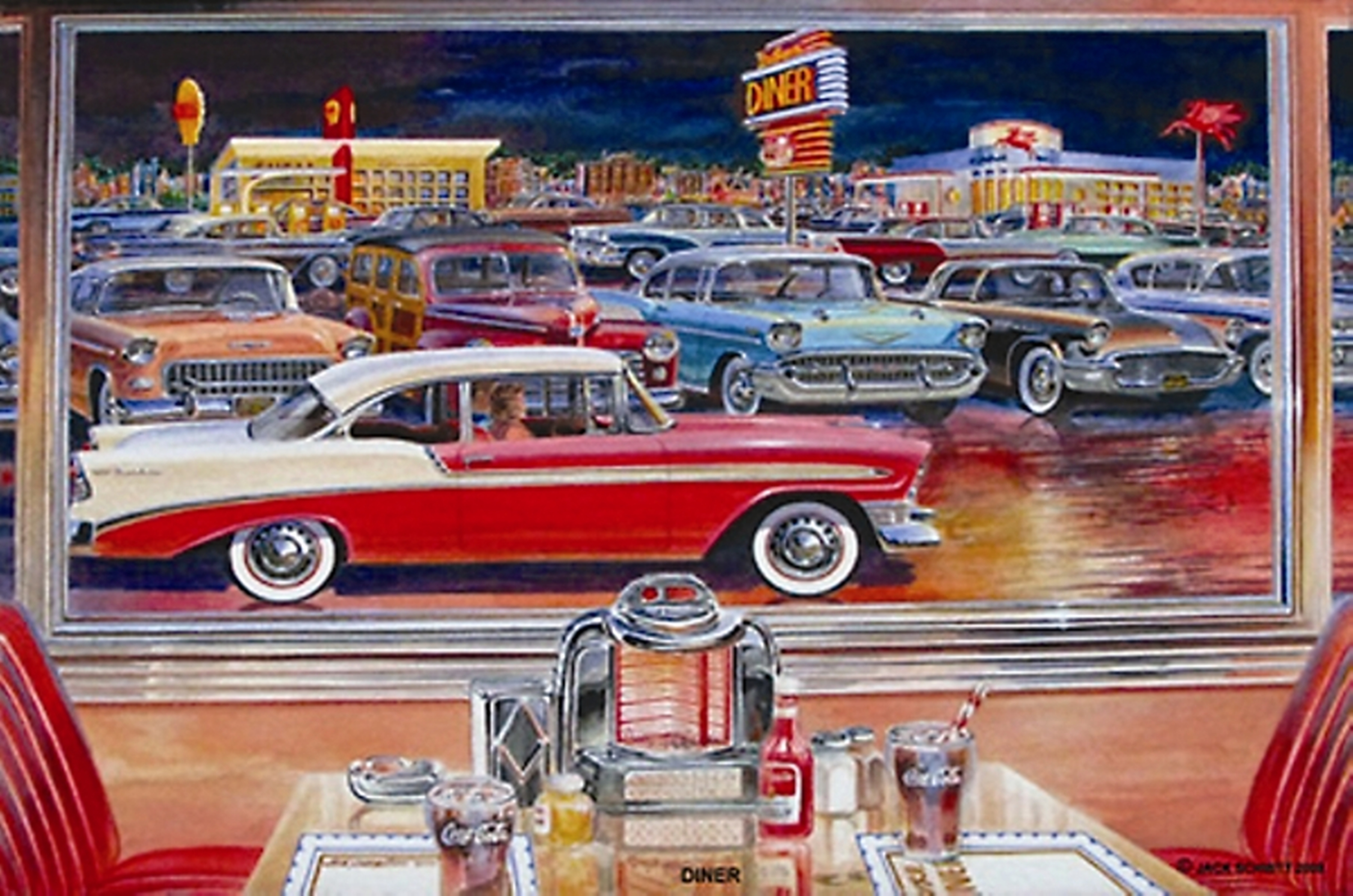 Diners Genuine Hotrod Hardware Jack Schmitt Metal Signs Diner