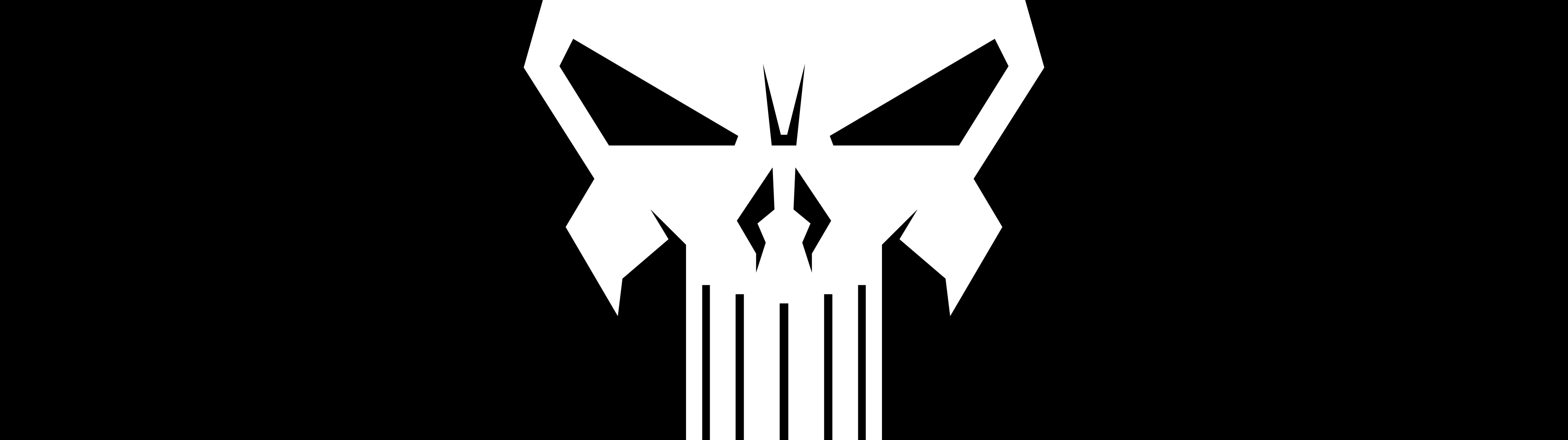 The Punisher Logo Wallpaper 4k Black Amoled 5k 8k