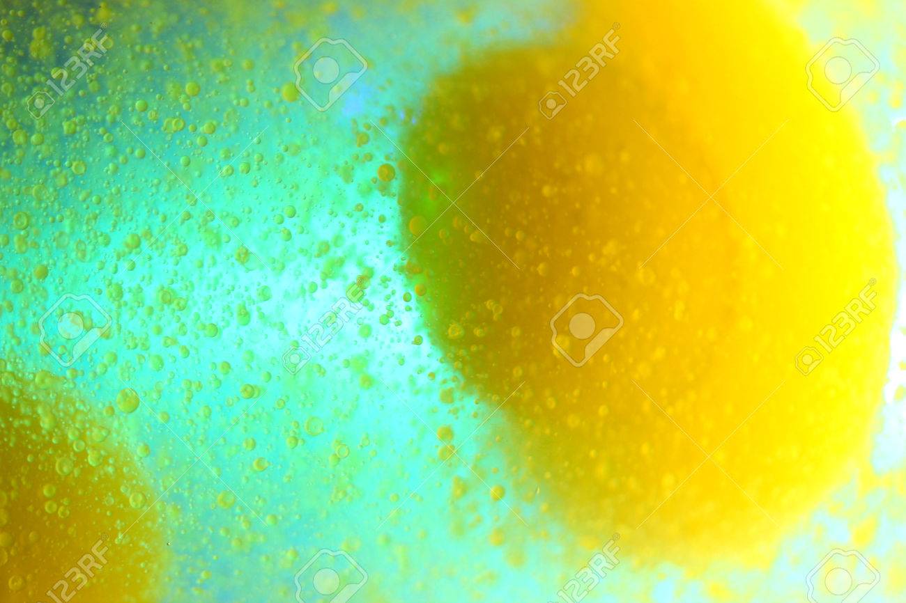 Lemon Soda Liquid Colors Water Abstract Background Stock Photo
