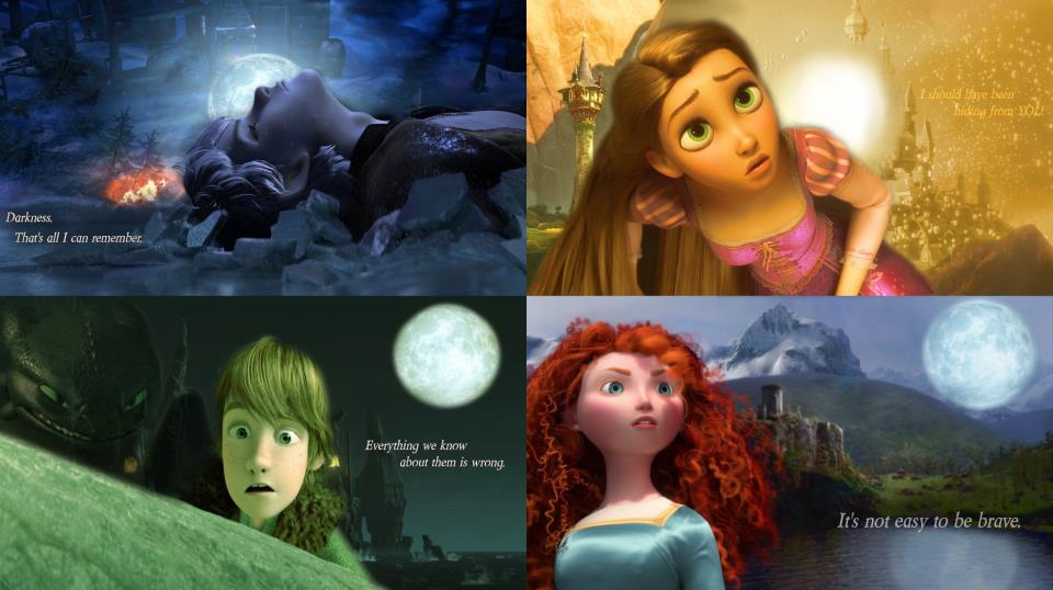 Merida Brave Hiccup How To Train Your Dragon Rapunzel Tangled