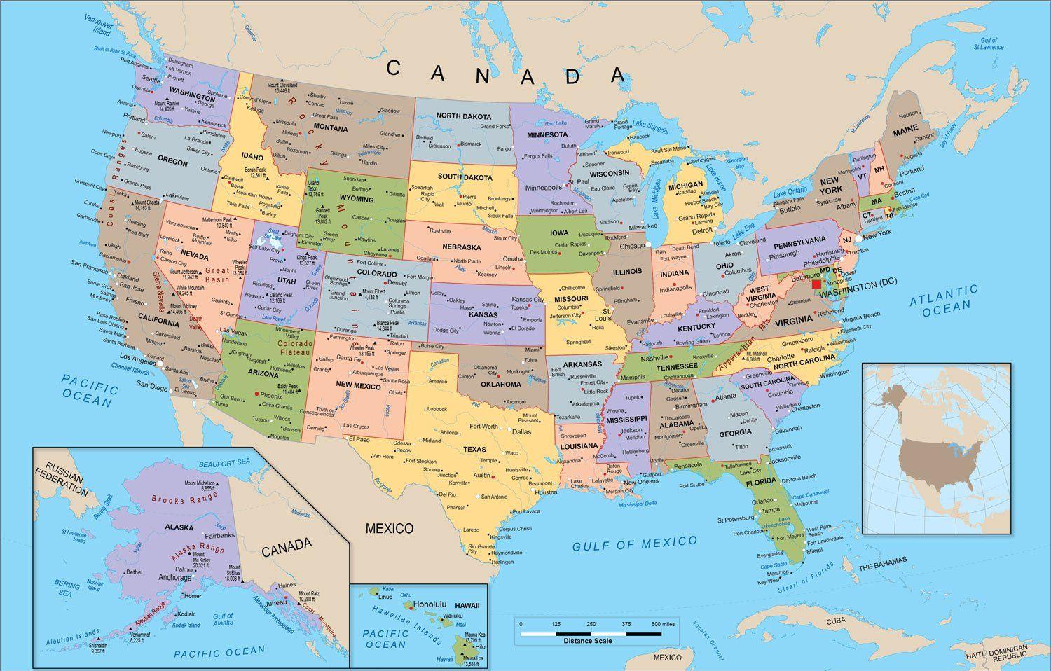 United States Map Desktop Wallpaper State
