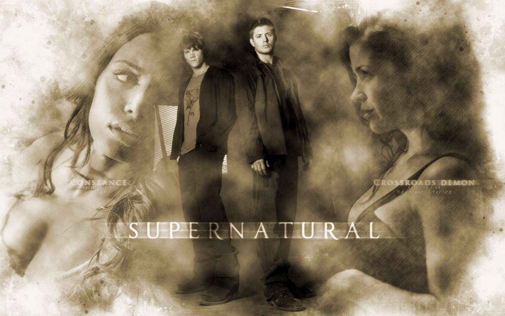 Supernatural Characters Widescreen Wallpaper